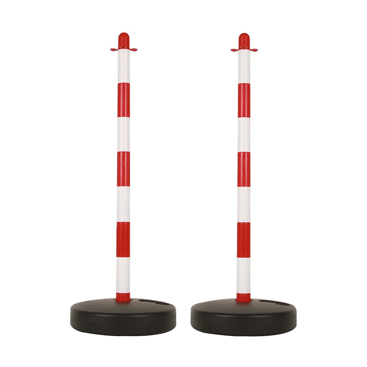 Postes de sinalização em plástico branco e vermelho Perel 90cm (pack 2)