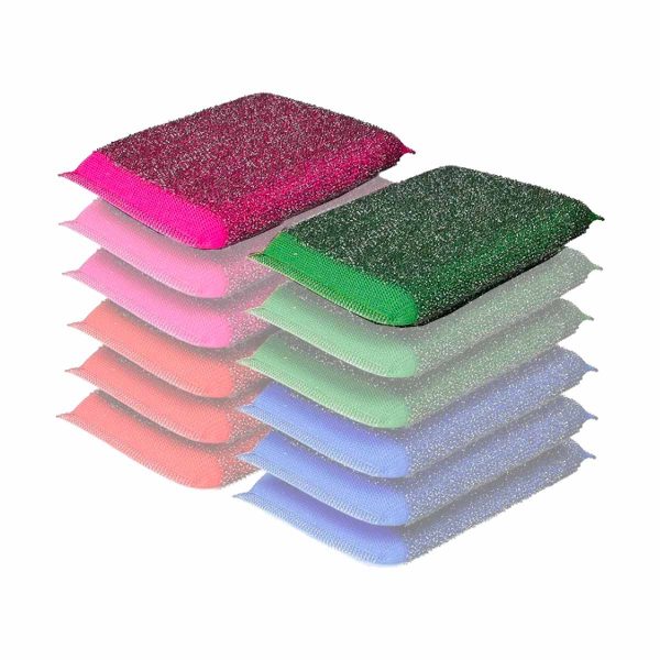 Esponja para limpeza de inox (HACCP) cores sortidas (pack 2)