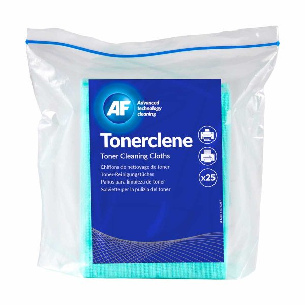Toalhetes para limpeza de derrames de toner AF Tonerclene (pack 25)