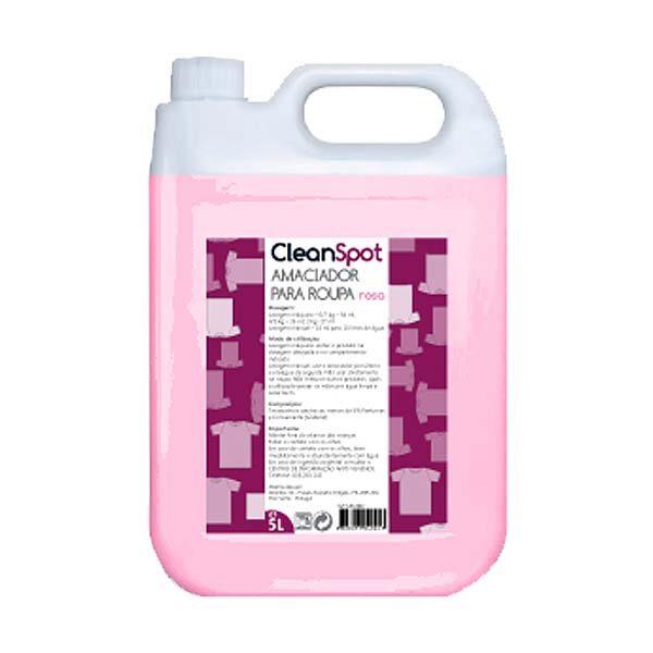 Amaciador máquina de roupa rosa Cleanspot 5lt (185 doses)