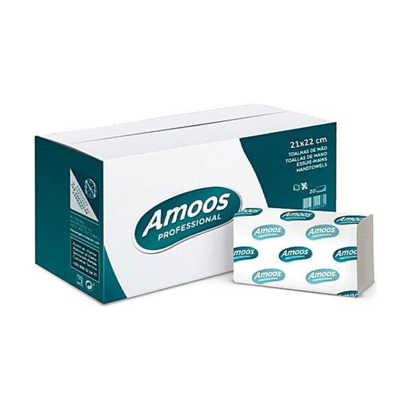 Papel higiénico jumbo Centrefeed 180mt 33gr 2 folhas Amoos 12 rolos
