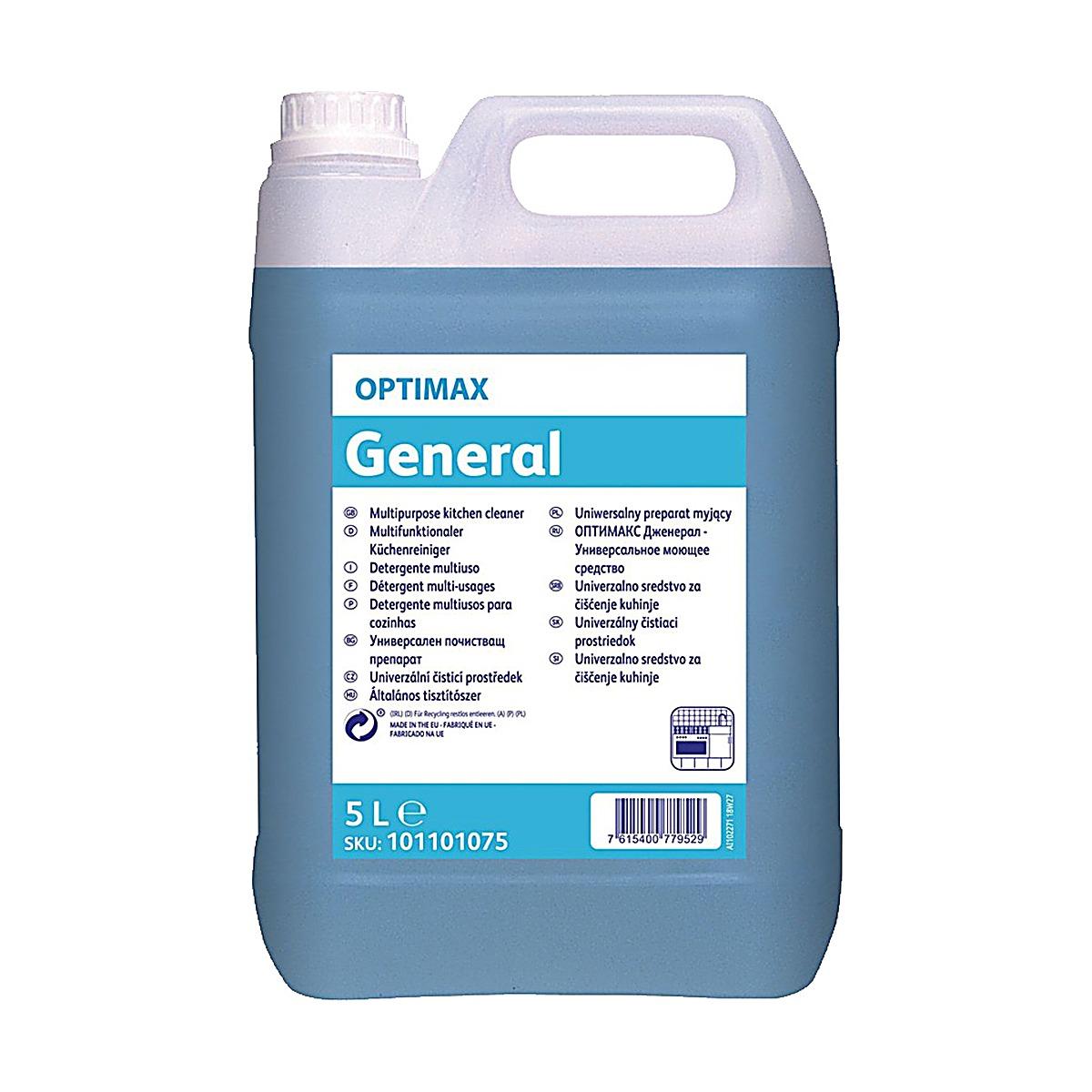 Detergente desengordurante multiusos Optimax General Cozinhas by Diversey 5lt Detergente desengordurante multiusos Optimax General Cozinhas by Diversey 5lt
