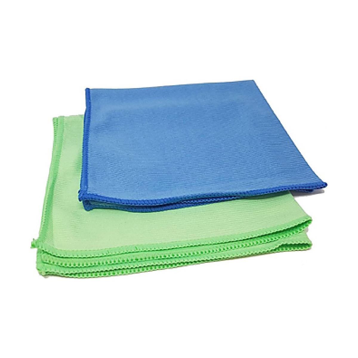Pano microfibras vidros/espelhos sortido 38x40cm (2 x pack 2) Pano microfibras vidros/espelhos sortido 38x40cm (2 x pack 2)