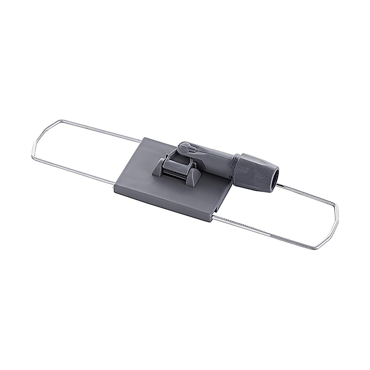 Armação para Mopa comprida em metal com suporte plástico cinza 60cm Armação para Mopa comprida em metal com suporte plástico cinza 60cm