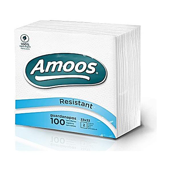 Guardanapos brancos 33x33cm 1 folha Amoos 100un Guardanapos brancos 33x33cm 1 folha Amoos 100un