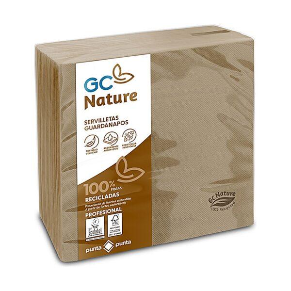 Guardanapos reciclados 40x40cm 2 folhas Nature P&P 100un Guardanapos reciclados 40x40cm 2 folhas Nature P&P 100un