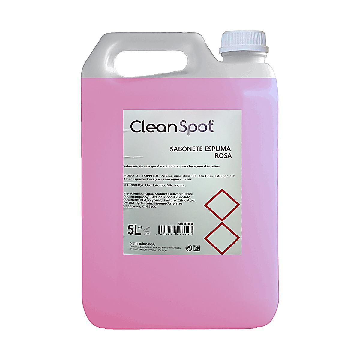 Sabonete em espuma para mãos Cleanspot rosa 5lt Sabonete em espuma para mãos Cleanspot rosa 5lt