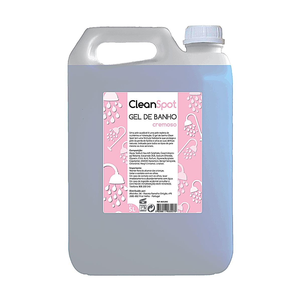 Gel de banho cremoso Cleanspot 5lt Gel de banho cremoso Cleanspot 5lt