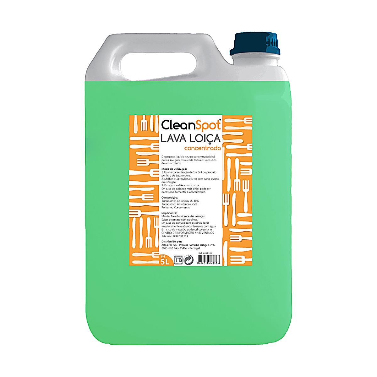 Detergente manual para loiça concentrado Cleanspot 5lt Detergente manual para loiça concentrado Cleanspot 5lt