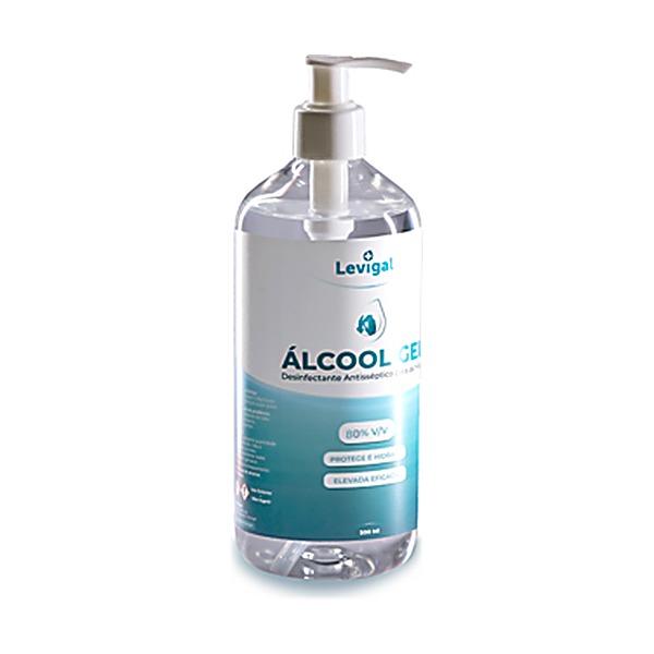 Gel higienizante desinfectante para mãos 80% com doseador 500ml Gel higienizante desinfectante para mãos 80% com doseador 500ml