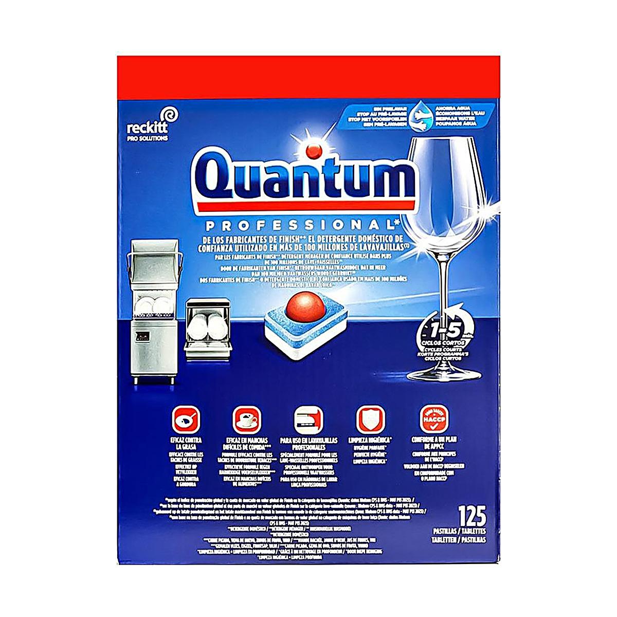 Detergente Máquina Loiça Pastilhas HACCP Finish Quantum Prof 125un