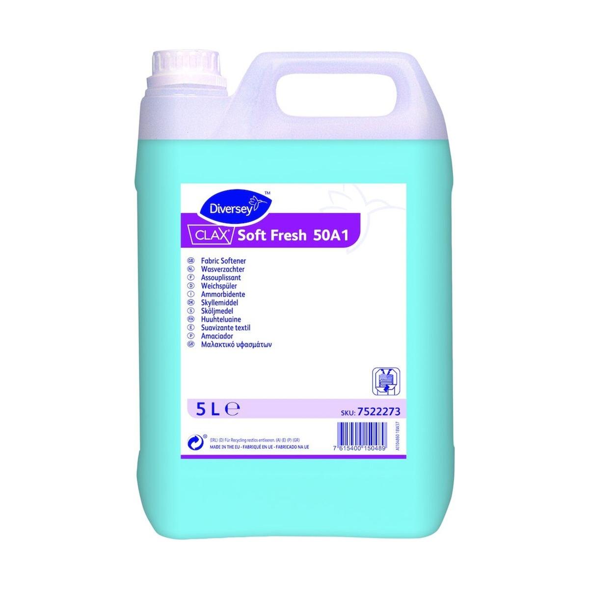 Amaciador para roupa Diversey Clax Soft Fresh 5lt Amaciador para roupa Diversey Clax Soft Fresh 5lt