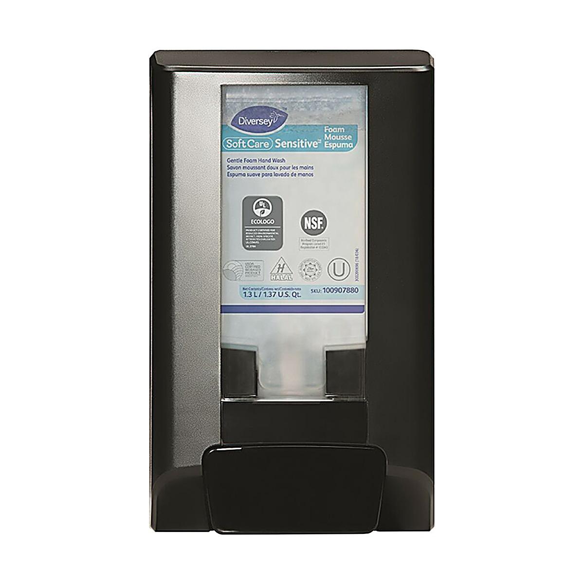 Dispensador de sabonete recarga IntelliCare Diversey preto 1,3lt Dispensador de sabonete recarga IntelliCare Diversey preto 1,3lt