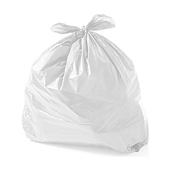 Sacos do lixo branco 50L 60x80cm 22mic 10un