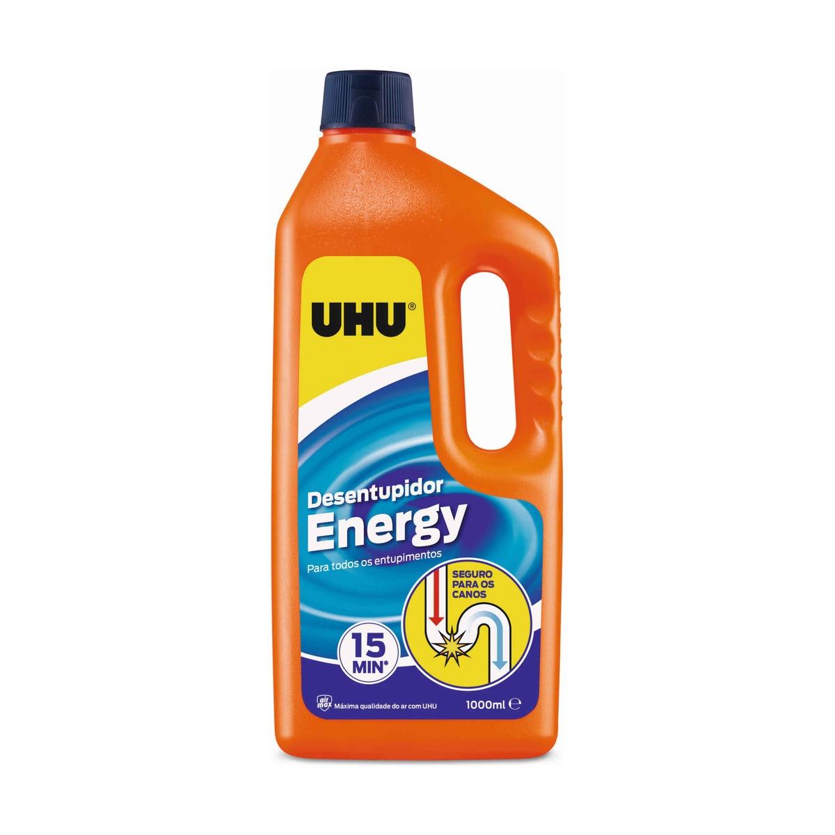 Desentupidor de canos Energy UHU 1lt Desentupidor de canos Energy UHU 1lt