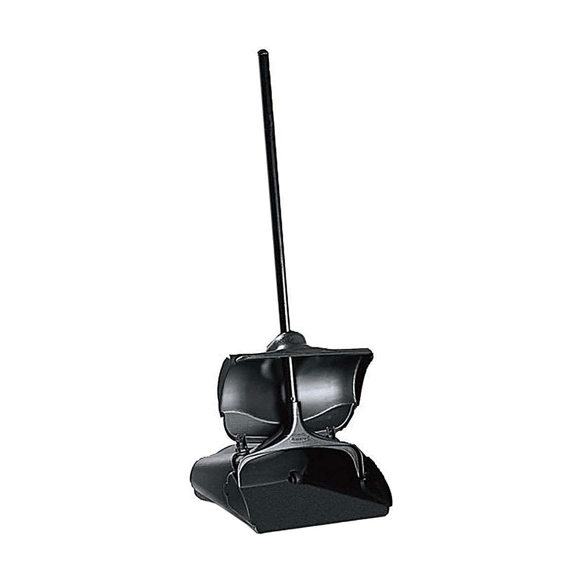 Pá do lixo fechada com cabo em metal, preta Rubbermaid Pá do lixo fechada com cabo em metal, preta Rubbermaid